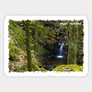 Argyll Waterfall, Scotland Sticker